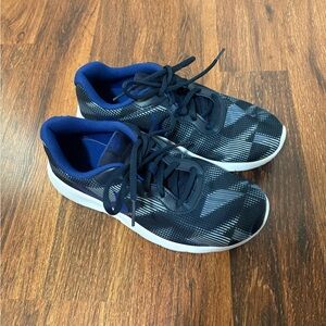 Nike Boys Navy and White Athletic Shoes